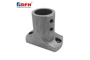 High Pressure Aluminum Alloy OD100mm Pipe Fittings with 85mm High Square Base Plated Accessory Joints