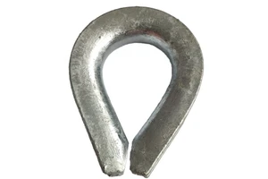 G414 G411 BS464 DIN6899A DIN6899B Hot Dip Galvanized Electric Galvanized Painted Wire Rope Thimble