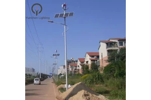 LED Outdoor Solar Wind Street Lights Hybrid Solar 60W 70W 80W with Vertical/Horizontal Wind Turbine