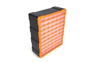 Complete Abs Plastic Transparent Storage Tool Kit Box case Organizer with Drawers
