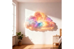 Creative Cloud Lightning Lamp 3D Thunder Cloud Night Light Home Aesthetic Atmosphere Decor Lamp