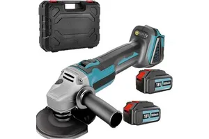 Industrial Grade Cordless Brushless Angle Grinder with Lithium Battery Grinding Disc Portable for General Grinding Polishing