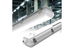 Outdoor IP65 Waterproof LED Tri-Proof Light Vapor Tight Fixture for Warehouse Applications