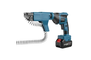 Electric Chain Belt Brad Nail Gun with Rechargeable Lithium Battery Automatic Portable Gypsum Board Brushless Model LDQ-05