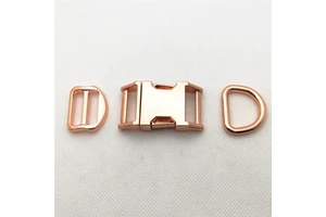 10mm 15mm 20mm 25mm Inner Size Set of 3 Metal Side Released Buckle Suitable for Pet Accessories