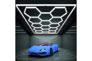 Wholesale Honeycomb Car Parking Garage Lights Hex Led Garage Lights Ceiling Hexagon Garage Light