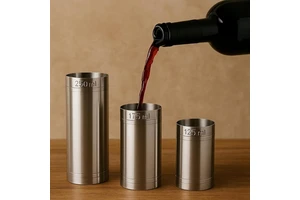 Stainless Steel Food Grade Reusable Durable Portable Bar Tools Thimble Spirit Measuring Cups 125ml 175ml 250ml Jigger