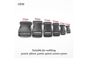 Wholesale Plastic Side Release Buckles 10mm 15mm 20mm 25mm 32mm 38mm 50mm Backpack Webbing Quick Release Clips Custom Color OEM