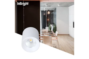 Black White Anti Glare Can Light 10w 18w 25w 35w 50w 60w Cob Ceiling Surface Mounted Cylinder Dali Dimmable Led Downlight
