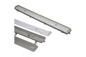 IP65 LED Linear Lighting Fixture 2FT/20W Tri-Proof Light Waterproof Outdoor Lamp Durable Damp Proof Fitting