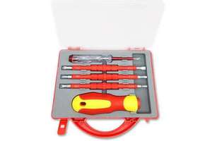 Multi-purpose 5 in 1 Electrician Batch Insulation Maintenance Tool Vanadium Steel Screwdriver Kit