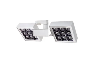 RONSE 2x40W SMD Led Track Light Modern Design Adjustable Beam Angle Exhibition Hotel Commercial Project White Aluminum