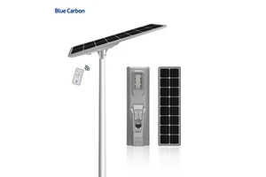 Bue Carbon 100W 200W 300W 500W Street Lamp Factory Direct All in One Outdoor Waterproof Integrated 60W 80W LED Solar Street Lamp