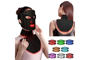 Skin Care Anti Face Neck Silicone Mask LED Light Photon Red Light Therapy Facial Silicone Led Mask Skin Care Light Therapy Mask