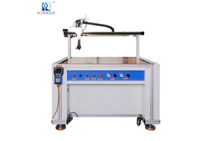 High Accuracy Hot Melt Glue Sprayer Cardboard Corrugated Carton Semi-Automatic Three Axis CNC Glue Dispenser Machine for Leather