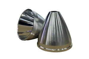 52x50x9mm/10mm Aluminum Alloy Vacuum Plated IP65 90 Spot Beam Reflector Cup for 5050/7070 LED Flashlight Self-adhesive