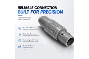 Quick Mating 2P 18 Pin Push Pull Circular Connector With Reliable Locking System For Equipment Integration