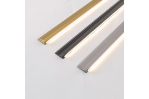 Ultra-thin Surface Mounted Slot-free LED Contour Aluminum Lamp 45 Degree Oblique Cabinet Light Dimmable Ra90 Touch Control