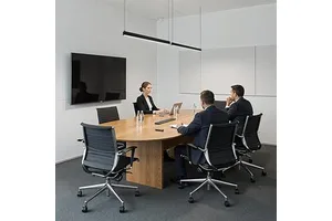 High Lumen 5000LM Linear Tube Light 4ft Black Aluminum Housing IP44 Wet Location Use in Mall Hospital School