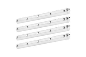 LED Vapor Tight Light Fixture 4FT 60W 5000K IP65 Waterproof for Outdoor Parking Lot Semi Flush Mount
