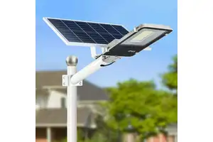 100W LED IP65 Solar Street Light with Sensor Control for Outdoor Use