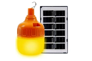 Solar LED Lantern Solar Panel 60W 2700K Warm White Light IP20 Plastic Lamp Remote Control 1200mAh Battery 2-Year Warranty Other
