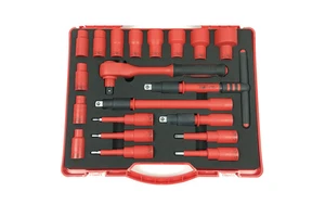 NANYU 20PCS 1/2DR VDE Insulated Socket Set Insulation Socket Wrench Tools