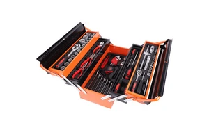 168-piece Iron Box Tool Set Hand-held Three-layer Iron Box Cross-border Hardware Set Tool Box Ratchet Wrench Storage Cabinet