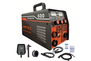 MIG-600 No Gas Welder Flux Cored MIG /Tig/Arc Welder 220V Portable Gasless Mig Welding Machine Welder 3 in 1 Mig Mma Tig