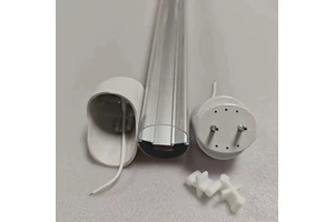 T8 LED Snap-in Oval Tube Fluorescent Lamp Tube Housing Accessories Groove Width 8mm High-Transparency Kit Internal Snap-in