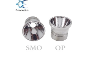 26.5MM Small Aluminum LED Flashlight Reflector Smooth Orange Peel Torch Light Cup (SMO / OP)