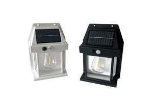 Outdoor Led Bulb Tungsten Wire Solar Induction Wall Lamp With House Shape for Decoration Outdoor Solar Wall Lamp