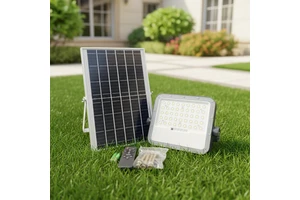 New Solar Powered LED Flood Light 100W/200W/300W Waterproof Outdoor Lighting for Garden and Landscape Certified IP66 Energy Save