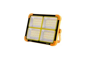 Solar Rechargeable LED Flood Light IP66 Waterproof ABS Housing Ultra Bright Portable Outdoor Camping Garden Yard Lighting