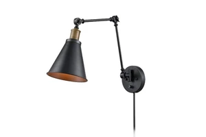 Cross-Border American Retro Country Industrial Style Ironwork Living Room, Staircase, Study, Bedroom, Bedside, Wall Lamp