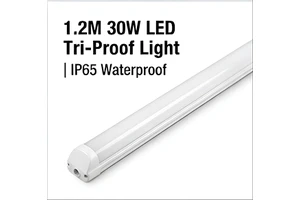 1.2m 30W LED Tri-Proof Light IP65 Waterproof Vapor Tight Fixture ETL CE for Warehouse Parking Garage Lighting