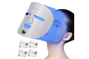 Hello Face M500 Professional Face Red LED Light Therapy Pad with 630nm/850nm NIR Pulse Mode for Skin Repair & Pain Relief