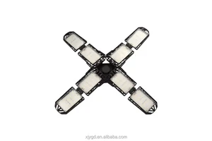 Foldable Led Garage Lights E26/E27 Lamp Base AC85-265V 45/60/80W Industrial Bulb for Warehouse Workshop Gym Ceiling Light