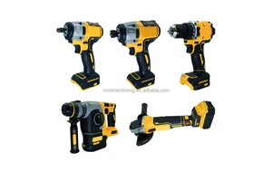 Complete Cordless Power Tool Kit DW With Drill Wrench Grinder And Hammer For Contractors