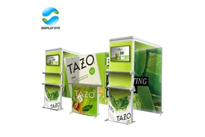 Portable Foldable Trade Show Booth with Lighting and Light Box Advertising Customizable Size for Exhibitions