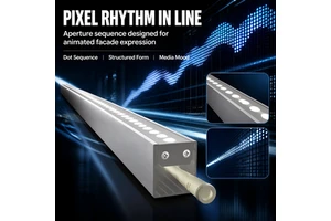 DMX512 RGBW 4 in 1 Full Color LED Linear Light IP65 DC24V 14W Media Facade Display Architectural Contour Matrix XC14-I-M1-D4