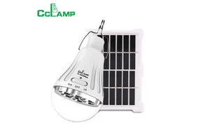 CCLAMP Rechargeable Solar Lamp with LED Bulb Hot Sell Outdoor Garden Camping Work Light with Solar Panel