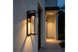 New Minimalist Creative Square Outdoor Patio Wall Lamp Garden Decorative Waterproof IP44 Aluminum LED Wall Light