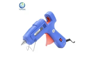 20W Professional High Temp Silicone Hot Melt Glue Gun with 7mm Glue Sticks for DIY Packing & Stainery Work