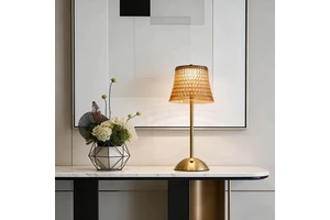 Elegant Transparent Bubble Crystal Shade Golden Round Base Rechargeable Soft Warm Bedside Atmosphere Light Table Lamp