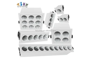 LED Embedded Line Light Grille Light Commercial Household Light Sand Silver Reflective Cup KH-KC-GSXT