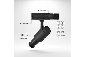 New Products logo Fixed Focus 45 Degree 20W 25W 30W High CRI LED Contour Profile Spotlight for Museum - High Quality