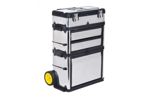 Heavy-duty Tool Box With Pull-out Handle Removable Shelf Storage Box Chest & Cabinet Garage Tool Box Organizer