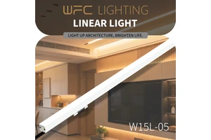 Outdoor Aluminum Alloy Linear Light-Uniform Illumination Embedded Design High CRI 90 Dimmable