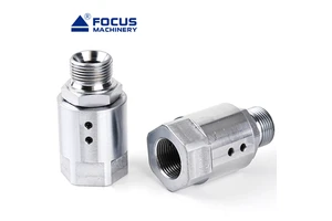Direct Flow Threaded Connection Rotary Joint MXF 3/8" 1/2" Hydraulic Live Swivel Rotating Joint